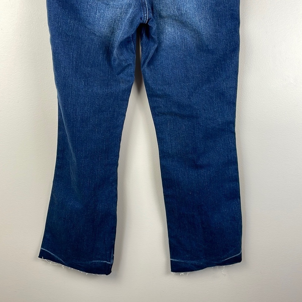 NWOT Old Navy Jeans SZ4 Flare Ankle High Rise Dark Wash Secret Slim Pockets - Picture 7 of 9